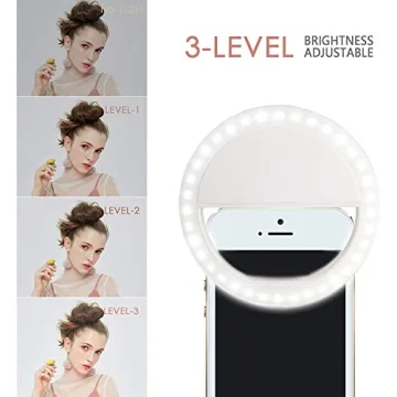 Rechargeable Selfie Ring Light for Photography and Videos
