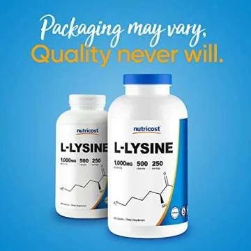 Nutricost L-Lysine 1000mg - 250 Servings of Quality Wellness