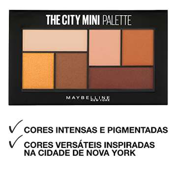 Maybelline New York The City Mini Eyeshadow Palette Makeup, Hi-Rise Sunset, 0.14 oz.