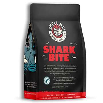 Bones Shark Bite Flavored Coffee - Medium Roast, Low Acid