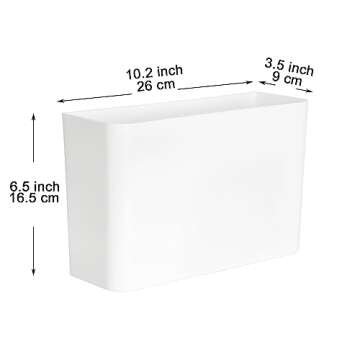 Youngever Plastic Adhesive Storage Organizer Bin for Cabinet, Pantry, Organizer for Ziplock Bag, Pla...