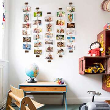 Emfogo Picture Frames Collage Wall Decor Photo Collage Picture frames 4x6 for Wall Hanging with 30 C...