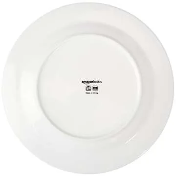 Durable Amazon Basics Cafe Stripe Dinnerware Set - 16 Pieces