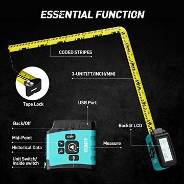 Advanced 2-in-1 Digital Tape Measure with LCD Display