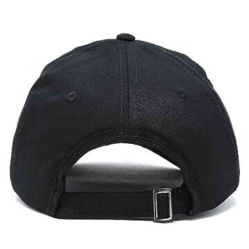 DALIX NASA Embroidered Mens Womens Cotton Dad Hat Baseball Cap Adjustable in Black