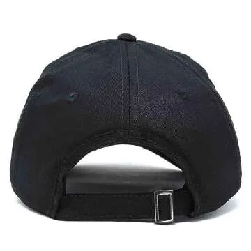 DALIX NASA Embroidered Mens Womens Cotton Dad Hat Baseball Cap Adjustable in Black