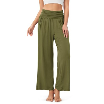 ODODOS Women's Palazzo Lounge Pants Light Weight Comfy