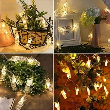 Dopheuor LED Fairy Clip String Lights for Creative Displays