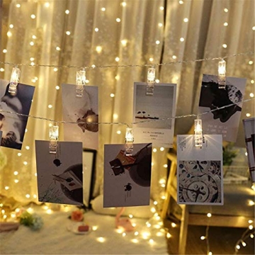Dopheuor LED Fairy Clip String Lights for Creative Displays