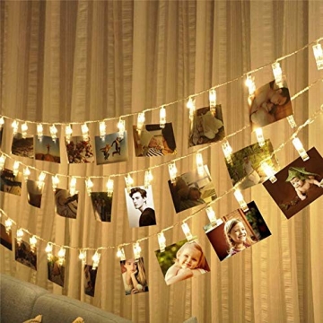 Dopheuor LED Fairy Clip String Lights for Creative Displays