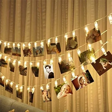 Dopheuor LED Fairy Clip String Lights for Creative Displays