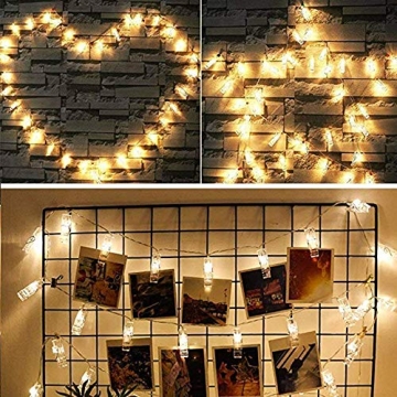 Dopheuor LED Fairy Clip String Lights for Creative Displays