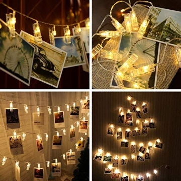 Dopheuor LED Fairy Clip String Lights for Creative Displays