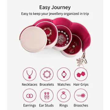 Stylish Vlando Viaggio Jewelry Travel Organizer for Women