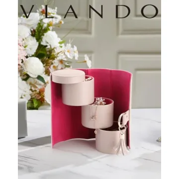 Stylish Vlando Viaggio Jewelry Travel Organizer for Women