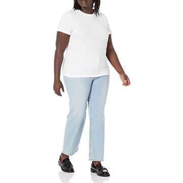 The Drop Women's Courtney Short-Sleeve Tiny Crewneck Jersey T-Shirt