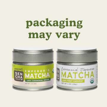 SEN CHA Naturals Organic Matcha Green Tea Powder, Ceremonial Grade, First Harvest Organic Matcha, 1o...