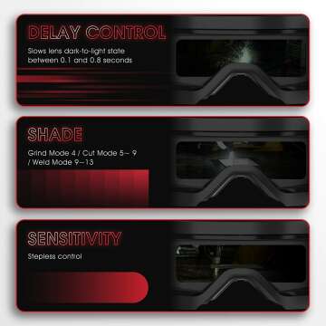 YESWELDER Auto Darkening Welding Goggles for Professionals