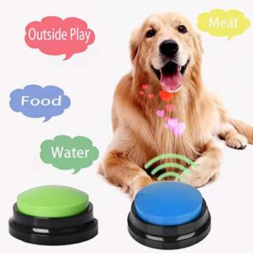 Holwim Communication Buttons for Dogs - Train & Play Fun