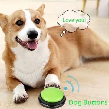 Holwim Communication Buttons for Dogs - Train & Play Fun