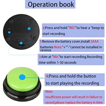 Holwim Communication Buttons for Dogs - Train & Play Fun