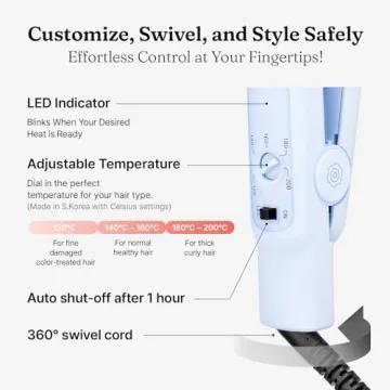 VODANA Professional Softbar Flat Iron - Stylish & Functional