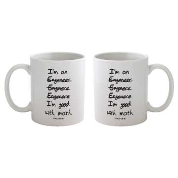 Funny Guy Mugs MUG-24 I'm An Engineer Good With Math Coffee Mug, 11 Ounce