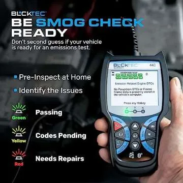 BLCKTEC 440 Bluetooth OBD2 Scanner Diagnostic Tool - Car Code Reader and Scanner for Car - Comes with Live Data - Battery/Charging System Test - Works for All OBD Compliant Cars 1996 & Newer