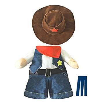 Mikayoo Pet Dog Cat Halloween Costumes,The Cowboy for Party Christmas Special Events Costume,West Co...