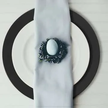 Opexscal Black Charger Plates for Weddings & Events