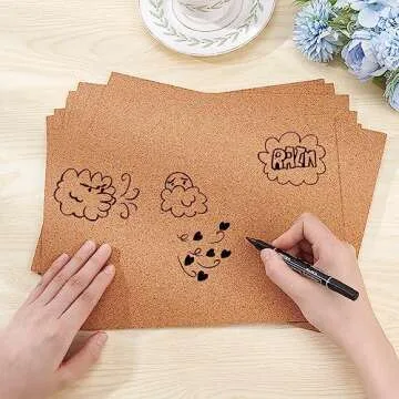 Versatile Self-Adhesive Cork Sheets for Crafting