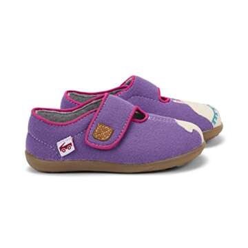 See Kai Run Cruz II Toddler Wool Slippers - Purple Llama