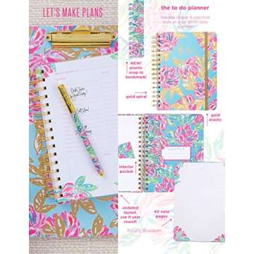 Lilly Pulitzer Undated To Do Planner with Daily Schedules