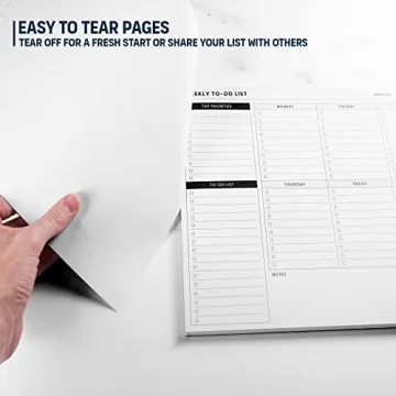 Weekly Planner Pad and To Do List Notepad for Efficient Organization