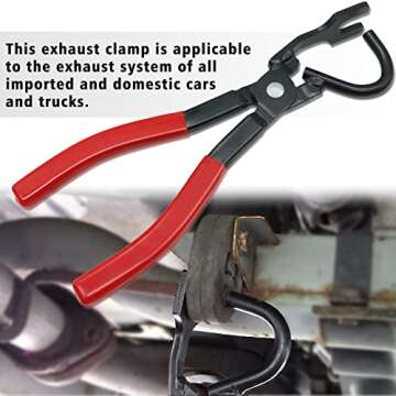 38350 Pliers Exhaust Hanger Brackets Rubber Hanger Support Removal Tool for All Exhaust Hangers