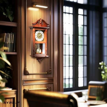 Elegant 25IN Grandfather Vintage Pendulum Wall Clock