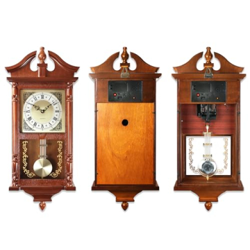 Elegant 25IN Grandfather Vintage Pendulum Wall Clock