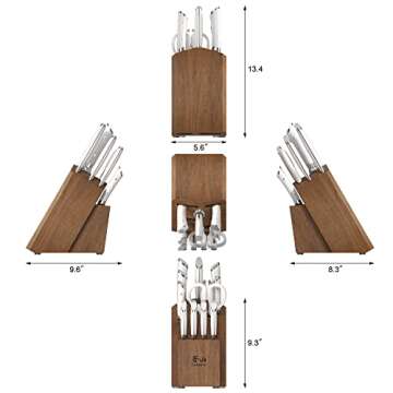 Cangshan HELENA Series German Steel Forged Knife Block Set (12-Piece, White), Oprah's Favorite Things 2023