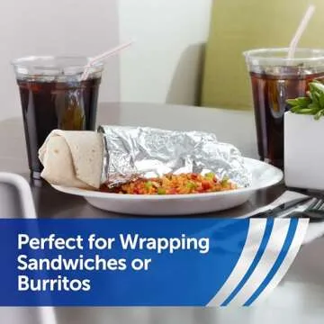 Reynolds Foodservice Pre-Cut Aluminum Foil Sheets, Great for Concessions, Catering, Cafeterias, and Restaurants, Easily Moldable Around Food, 12 x 10.75 Inches, 500 Ct.