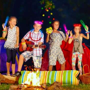 12 pcs Light Up Glow Sticks, Party Favors for Kids 4-8 8-12 Pop Tubes Glow in The Dark Party Supplies Goodie Bag Birthday Party Gifts Students Prizes Halloween Xmas Stocking Stuffers