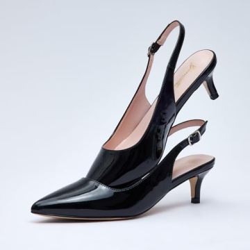 GENSHUO Elegant Women's Low Kitten Heels for Any Occasion