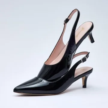 GENSHUO Elegant Women's Low Kitten Heels for Any Occasion