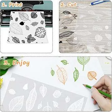 Jekkis 36 Pieces 6mil Clear Plastic Acetate Sheet for Craft, 12x12 Inch, Blank Stencil Sheets, Mylar Templates for Vinyl Cutting