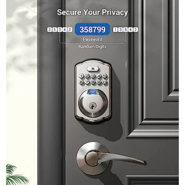 Keyless Fingerprint Door Lock with Handles