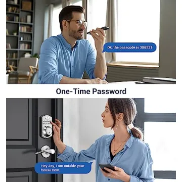 Keyless Fingerprint Door Lock with Handles