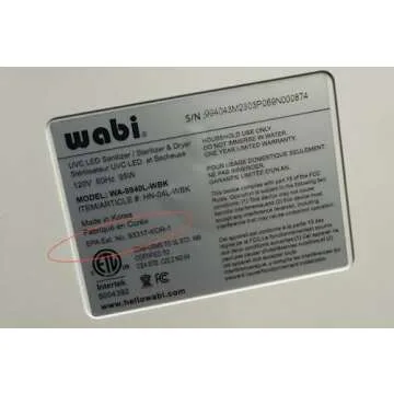 Wabi UVC LED Sanitizer & Dryer Ultra - Convenient and Safe
