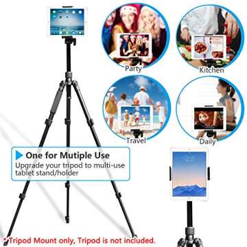 APPS2Car Adjustable Tablet Tripod Mount Adapter for 7-11 Inch iPad and Samsung Galaxy Tablets