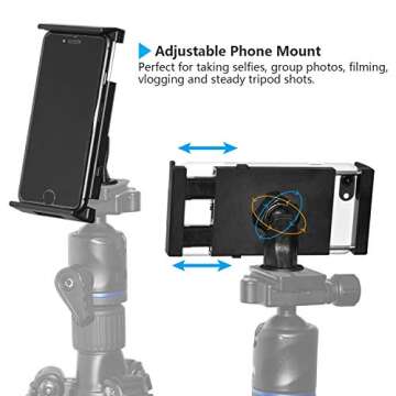 APPS2Car Adjustable Tablet Tripod Mount Adapter for 7-11 Inch iPad and Samsung Galaxy Tablets