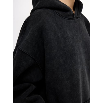 Aelfric Eden Black Oversized Vintage Hoodie Streetwear