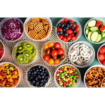 Deli Food Storage Containers with Lids 24 Sets 32oz - Clear Disposable Meal Prep, Microwave Plastic ...